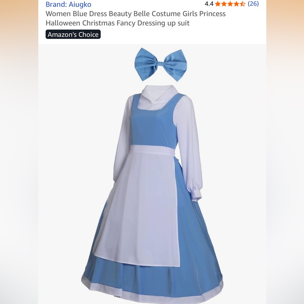 Beauty and The Beast Blue Belle Dress Women’s